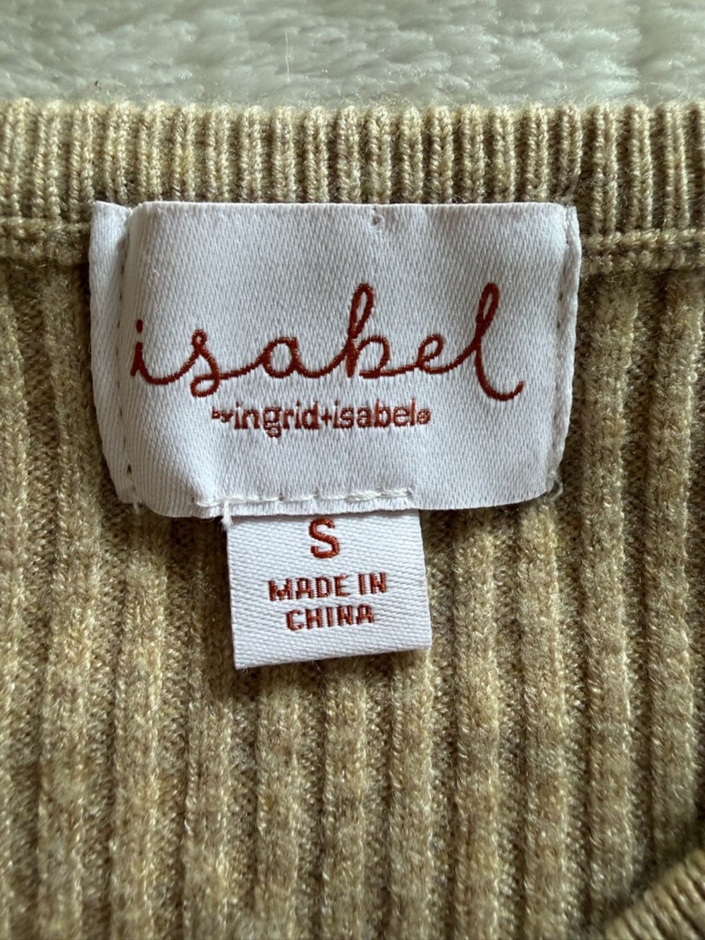 Isabel Maternity by Ingrid & Isabel Tan Long Sleeve Soft Knit Dress Size Small - Picture 6 of 9